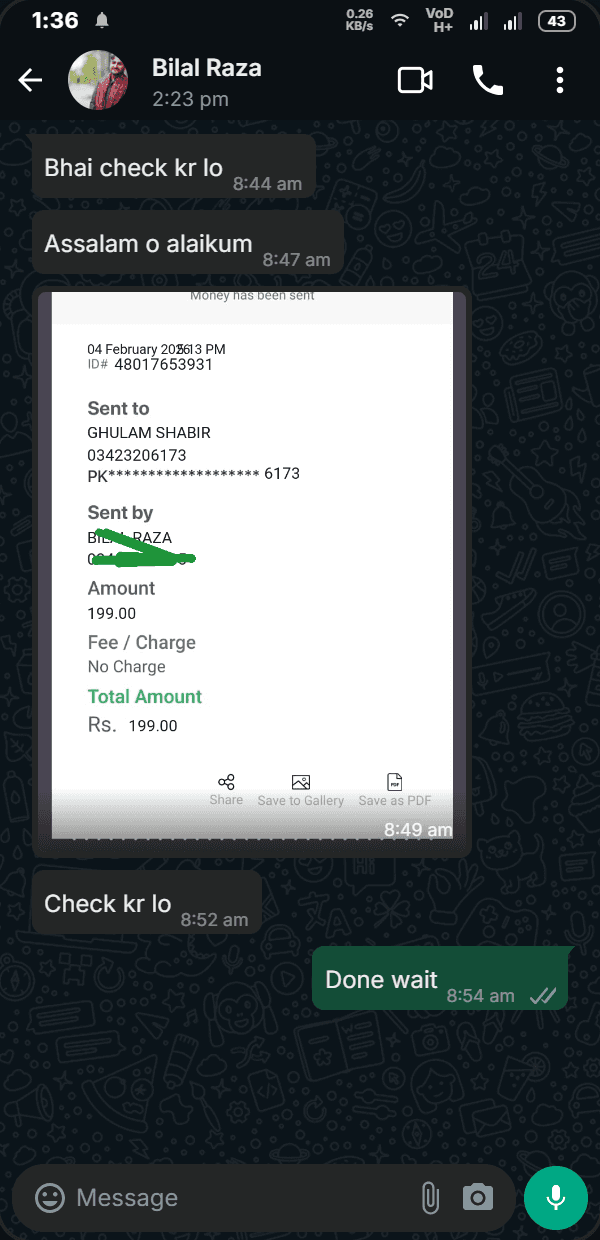 Customer order 11