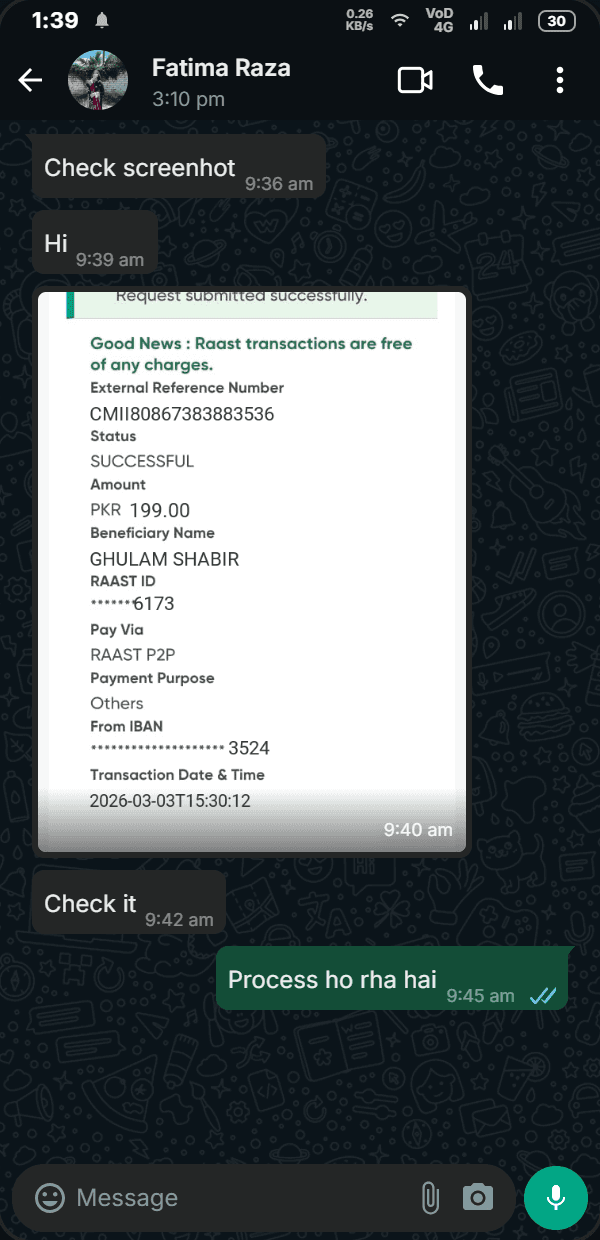 Customer order 20